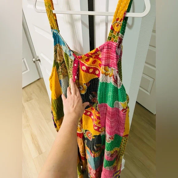 Colorful Patchwork Jumpsuit Kantha Bae - Picture 9 of 12